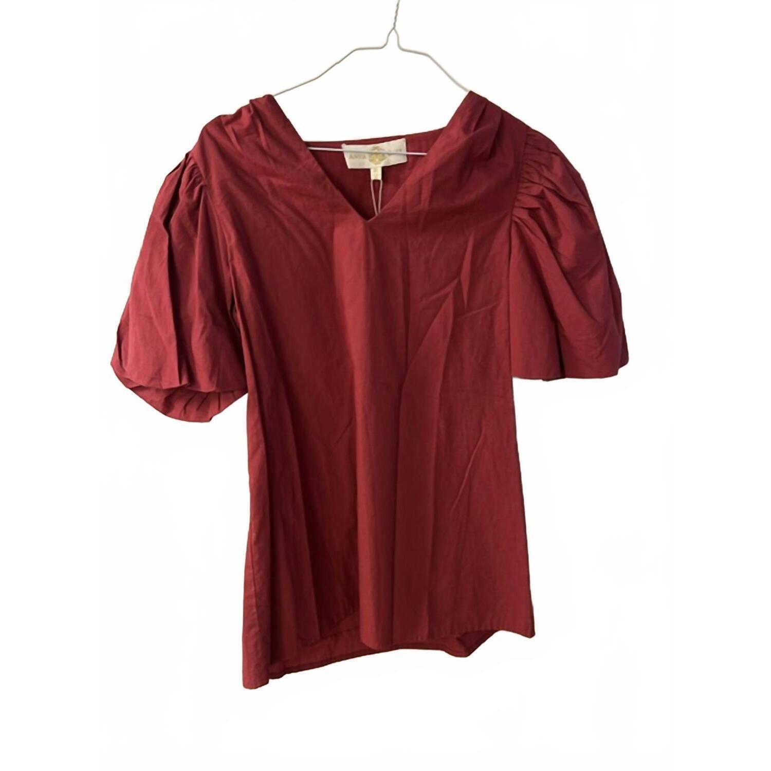 New Anna Cate Women's Elle Top In Rhubarb